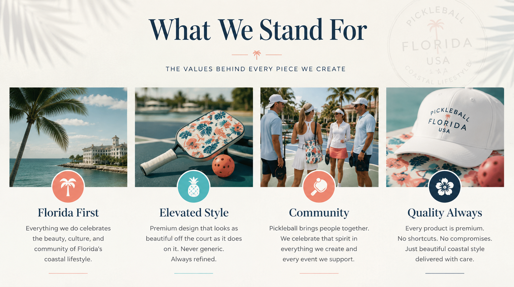 Pickleball Florida USA — What We Stand For